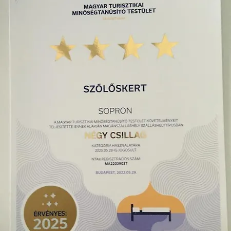Szoloskert 8 Fos Sopron